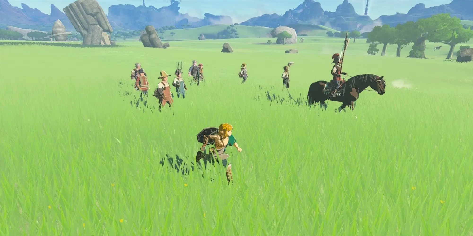 Marching Into Battle In The Legend Of Zelda Tears Of The Kingdom