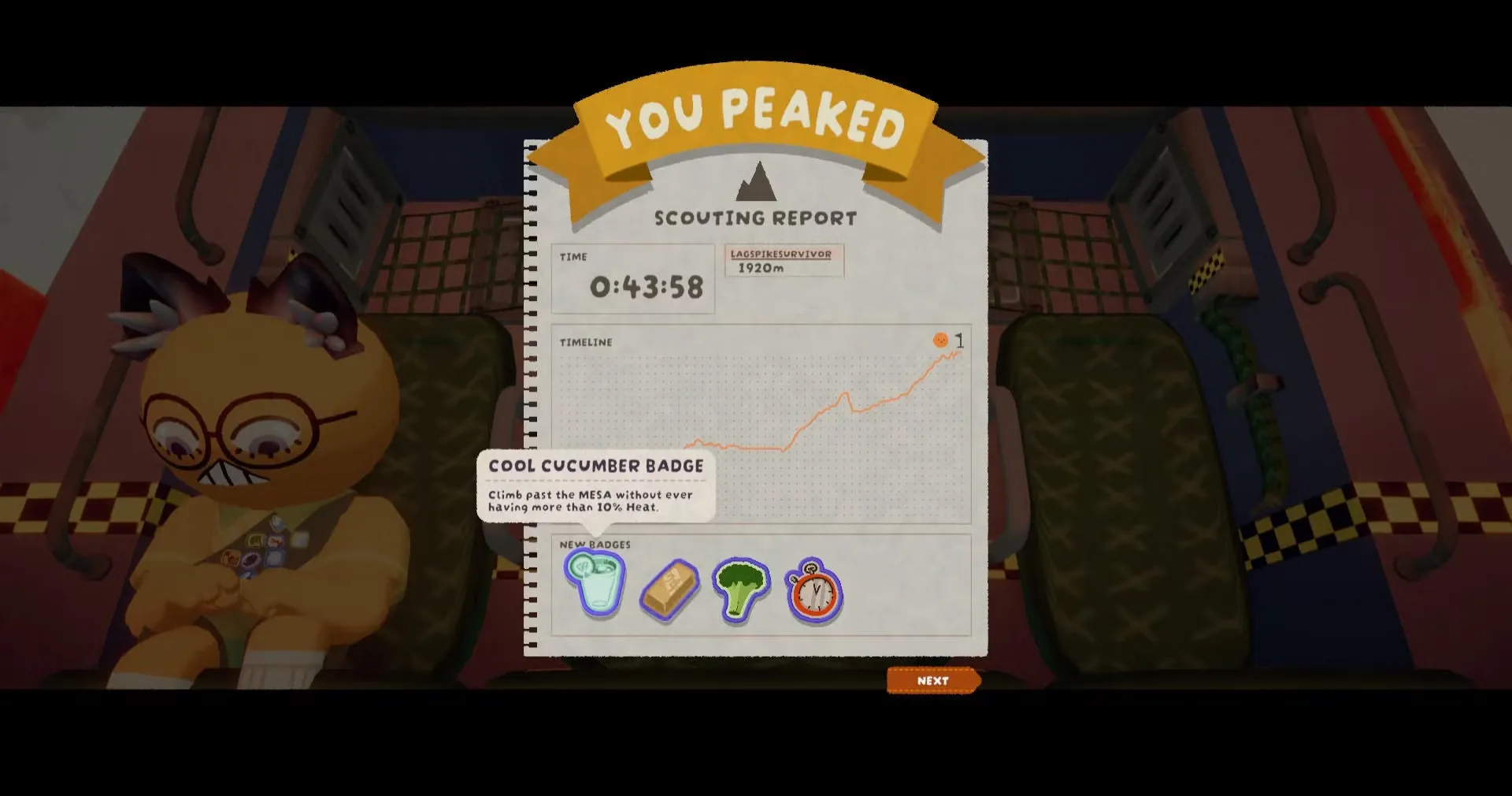Cool Cucumber Badge In Peak