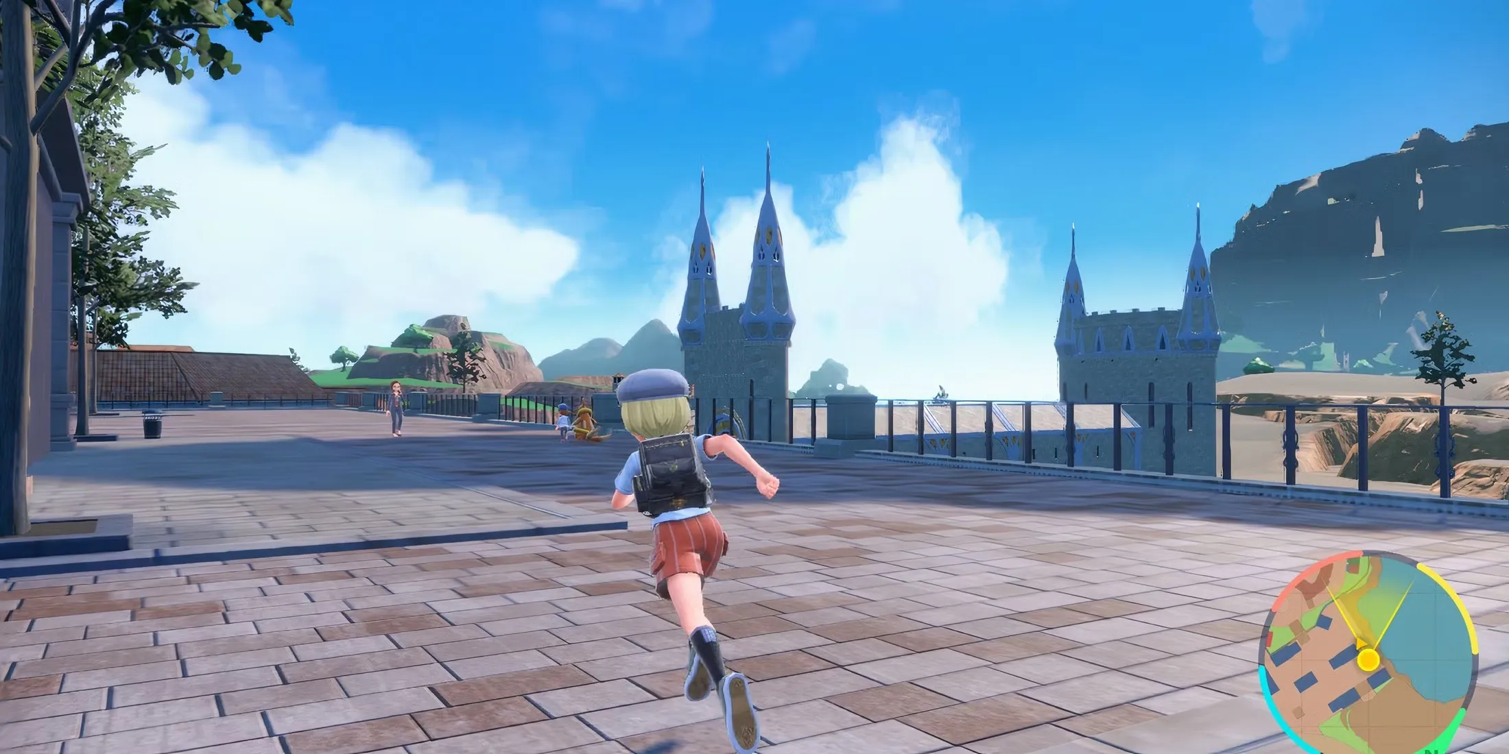 Exploring A Town In Pokemon Violet Switch 2