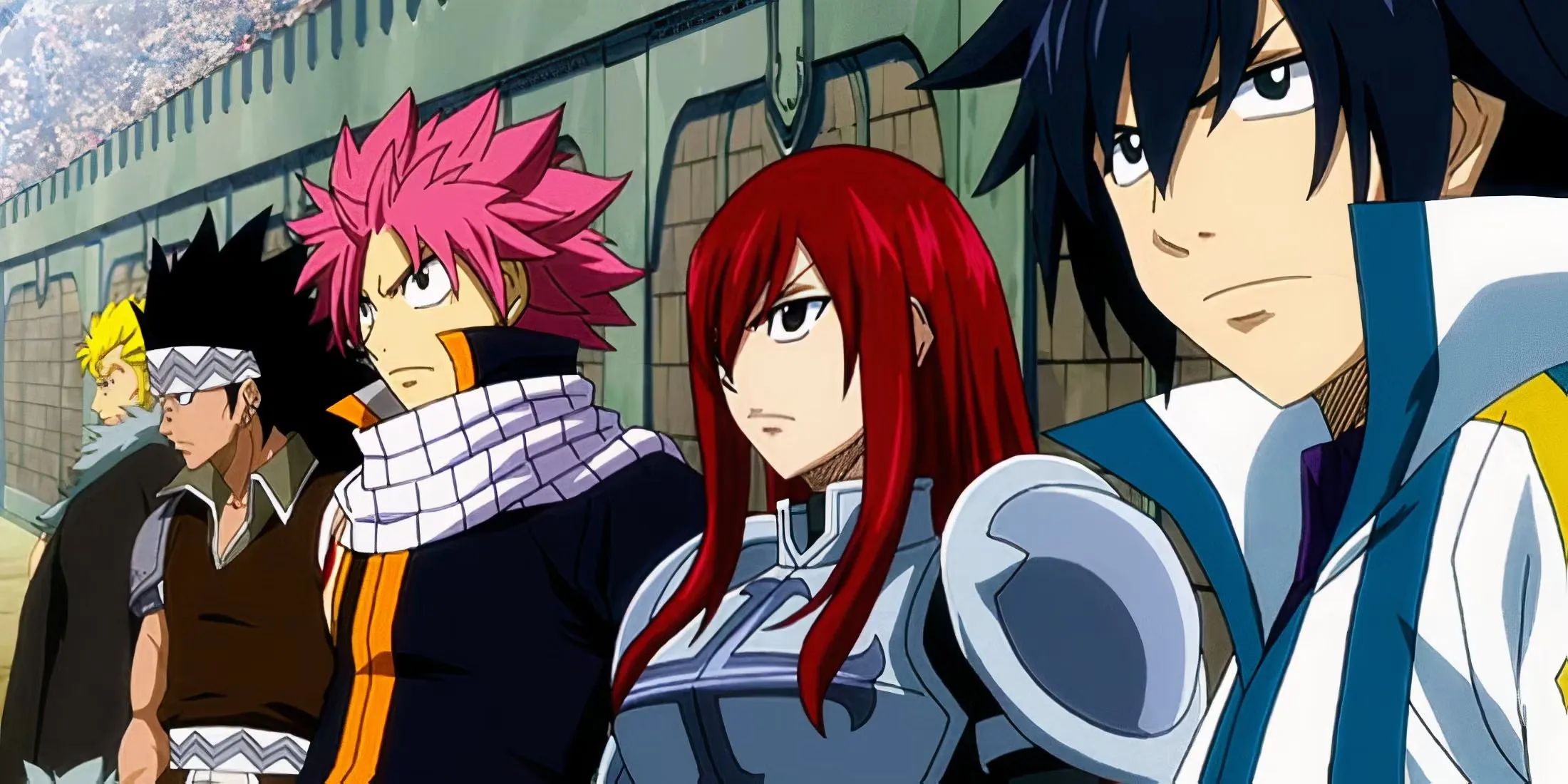 Main Characters Standing In The Grand Magic Games Fairy Tail