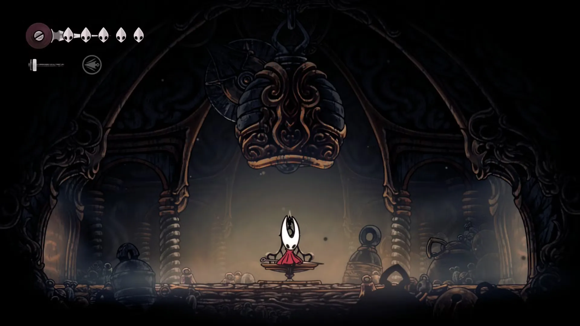 Resting On The Marrow S Bell Bench In Hollow Knight Silksong