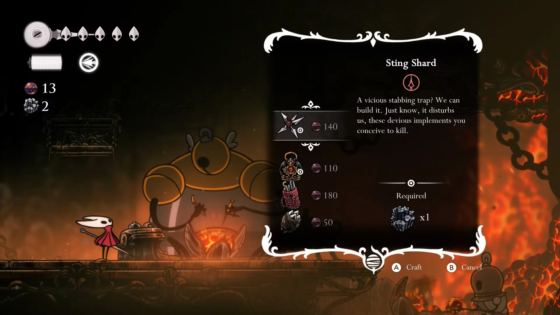 Sting Shard Item In Hollow Knight Silksong