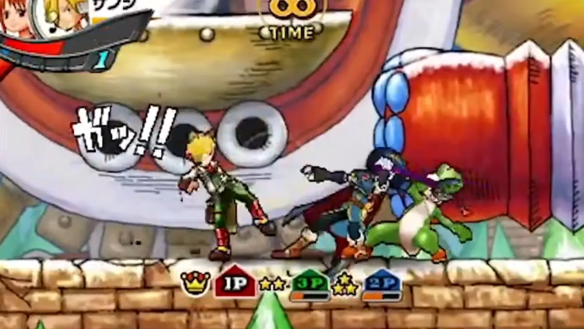 Fox Sanji Fighting Marth Brook And Yoshi Usopp One Piece Super Grand Battle X