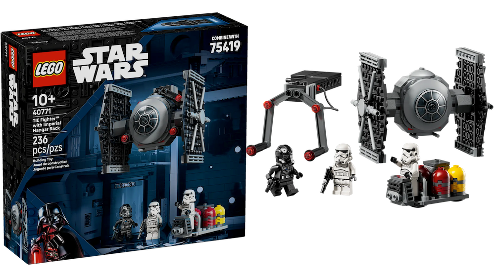 Freebie: TIE Fighter with Imperial Hangar Rack (40771)