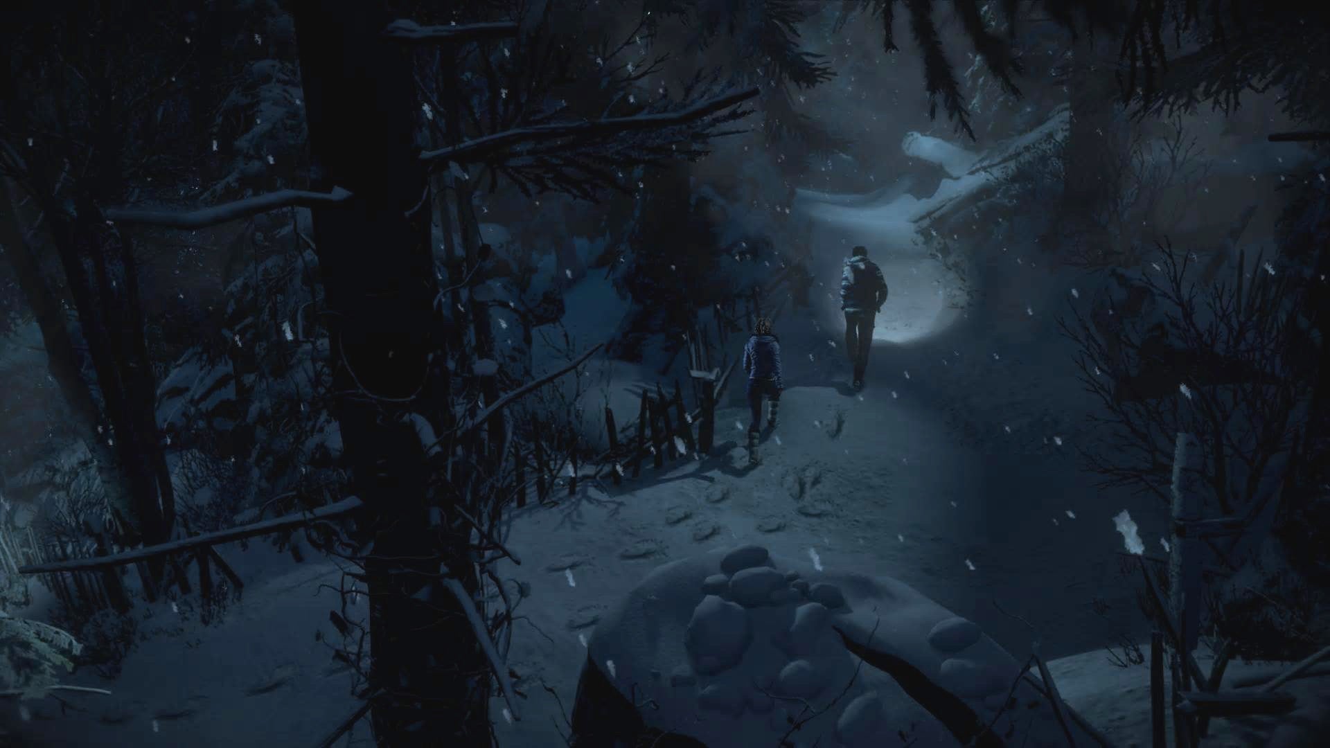 Mike and Jessica's long walk up the mountain. |Image credit:Eurogamer/Supermassive Games
