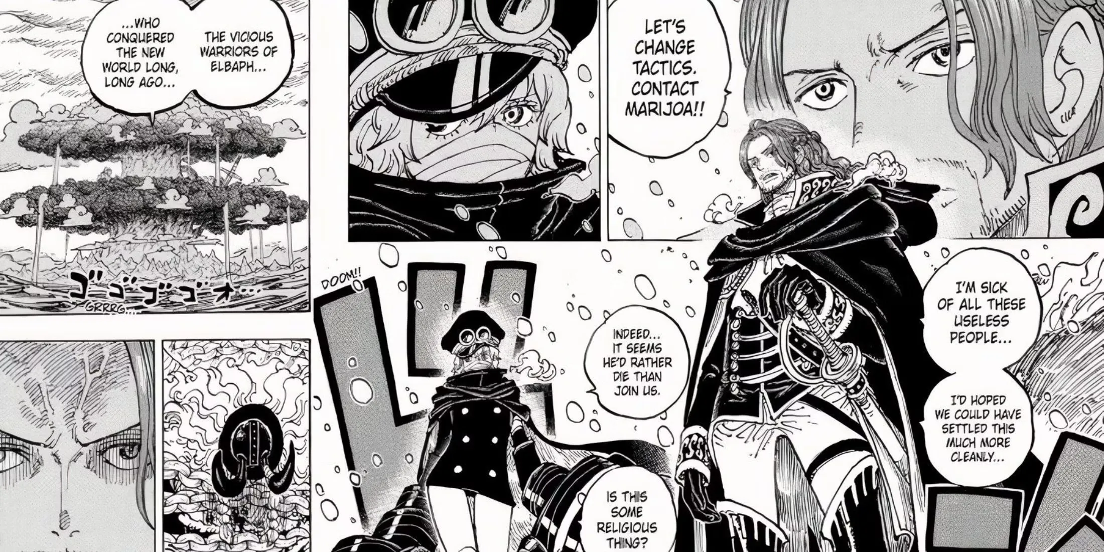 Shamrock And Gunko In Elbaf One Piece