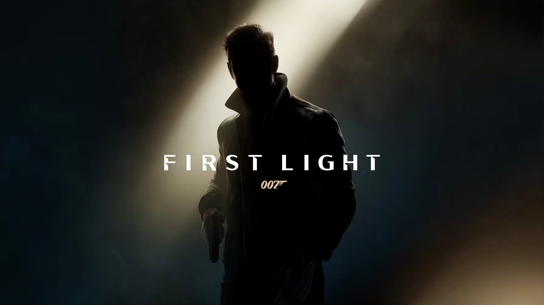 007 First Light Teaser Image Showing A Male Character%2C James Bond%2C Bathed In Shadow