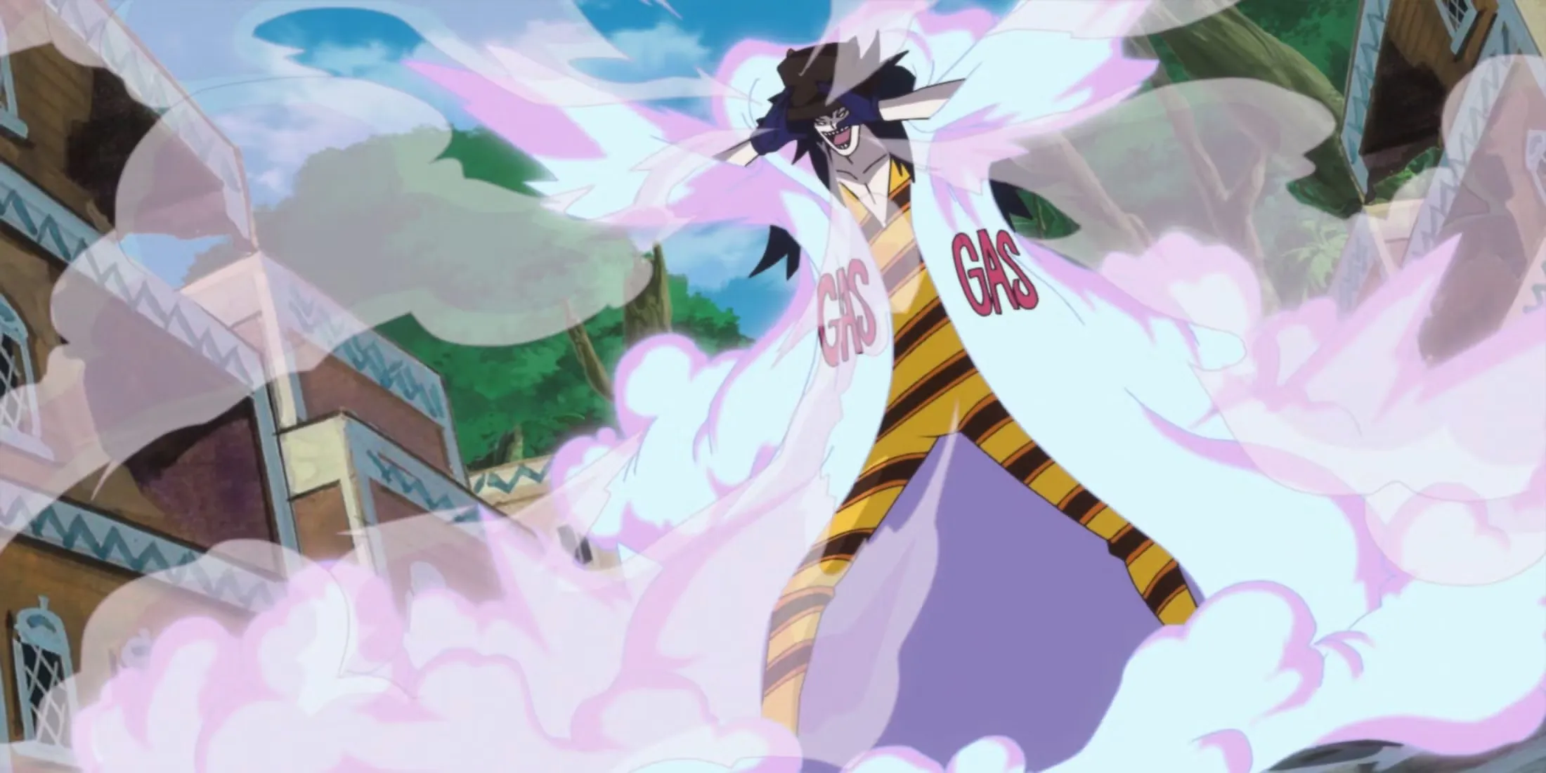 Caesar Releasing His Toxic Gases One Piece