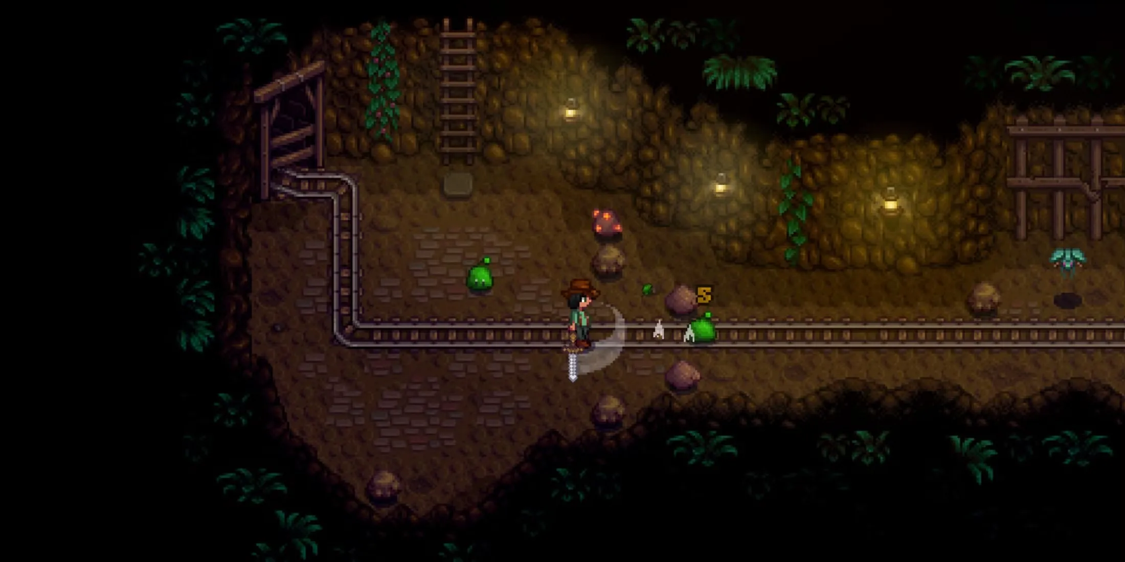 Exploring A Dungeon In Stardew Valley
