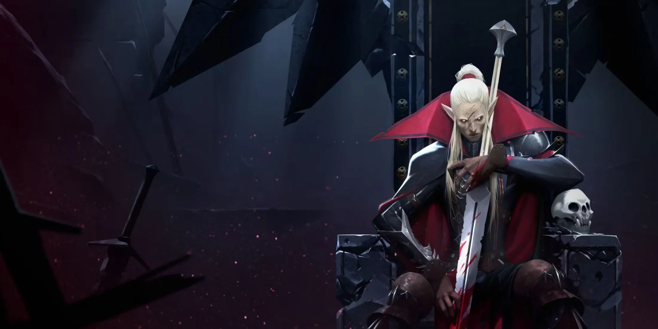 V Rising Cover Art Vampire In Throne