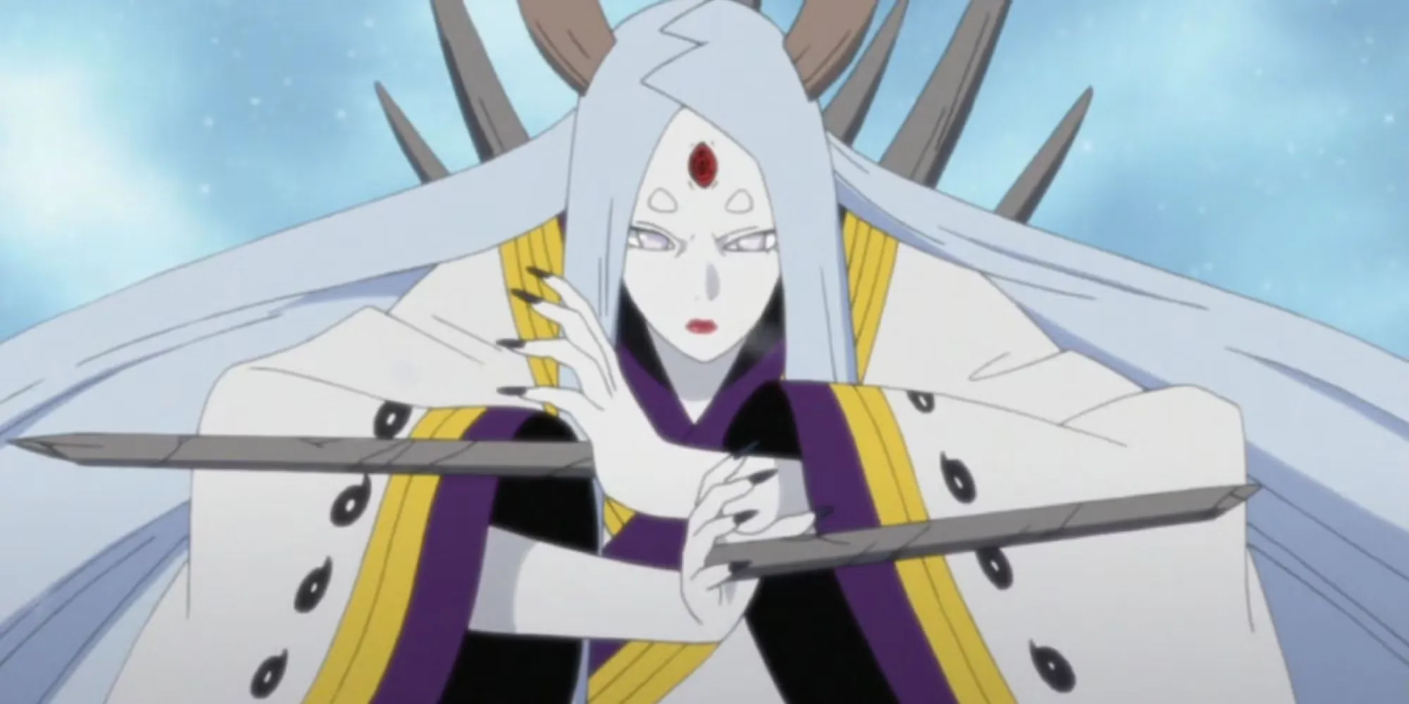 Kaguya Activates Her All Killing Ash Bones