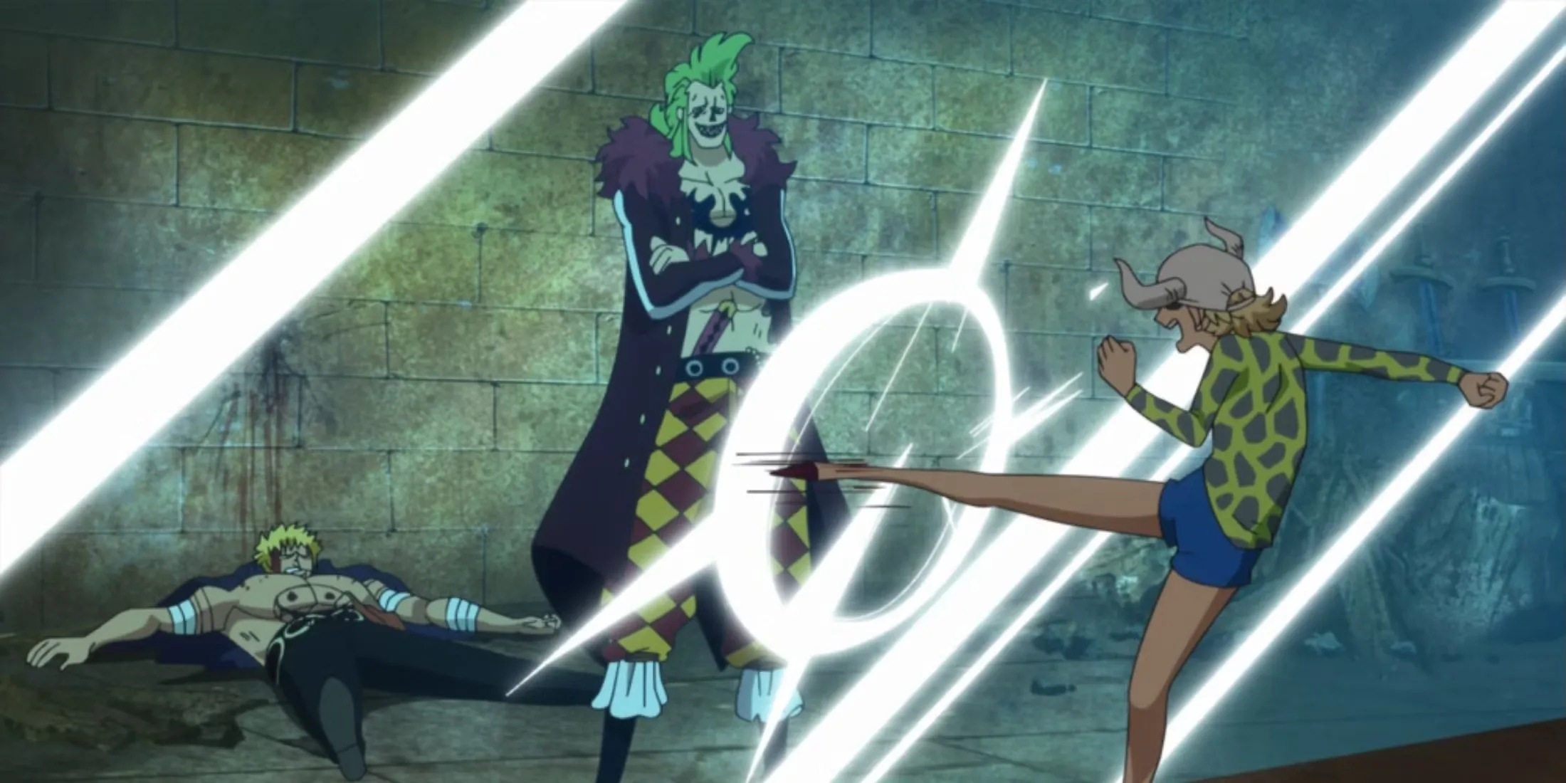 Bartolomeo Protects Bellamy From Dellinger One Piece
