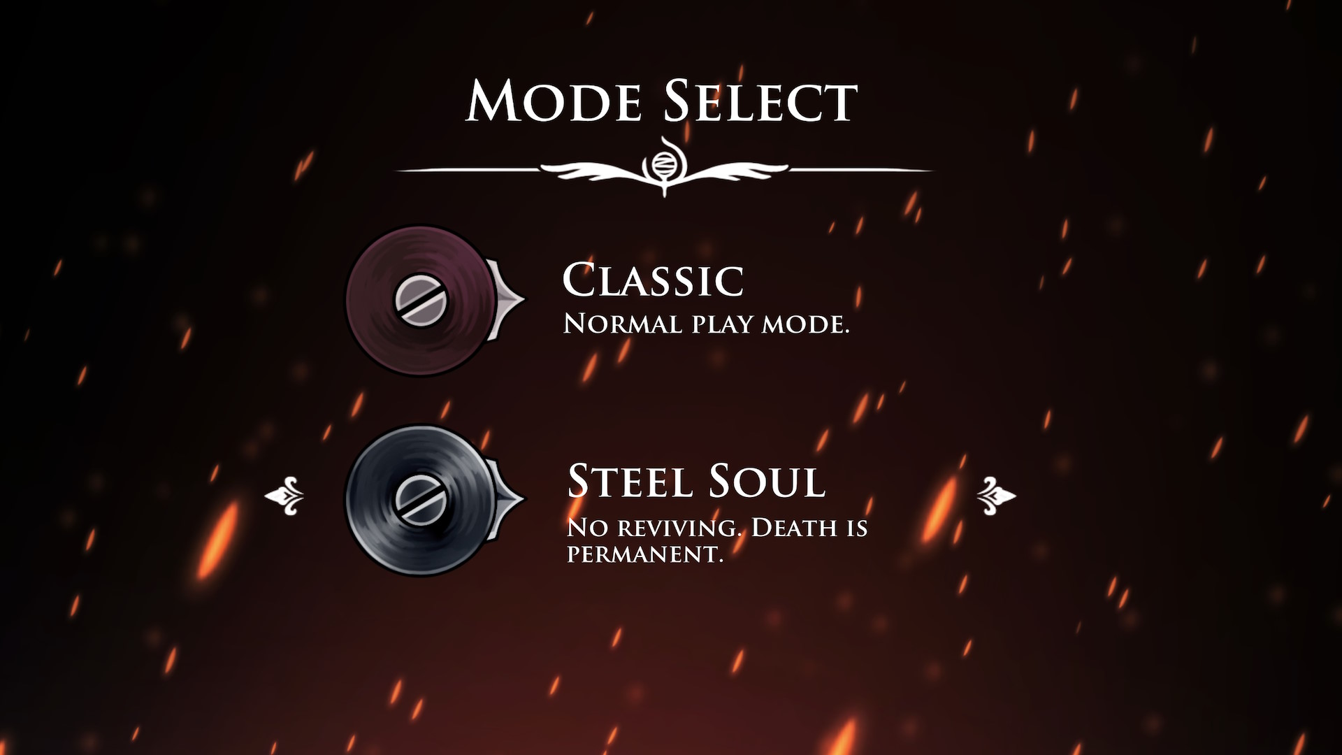 Silksong Steel Soul mode unlock screen