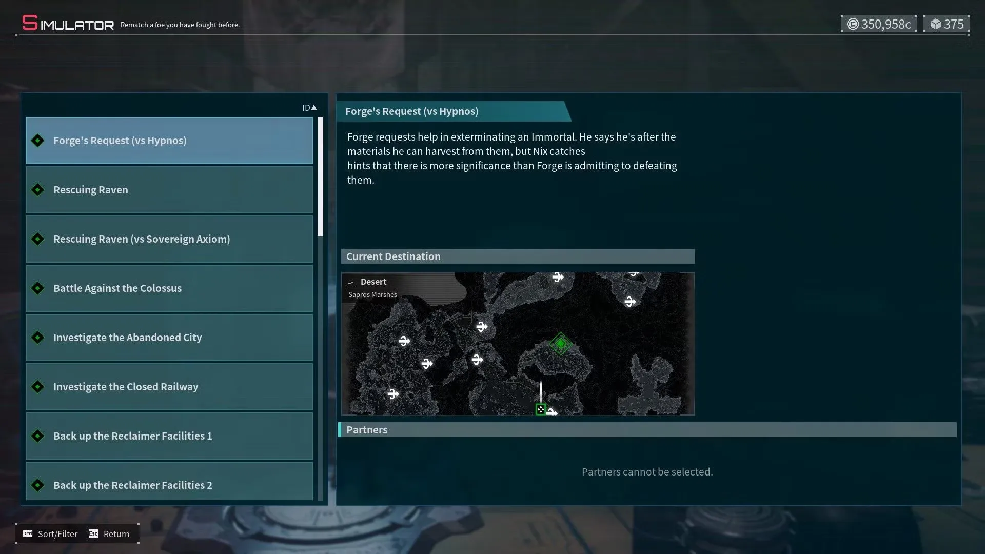 Daemon X Machina Titanic Scion Mission List