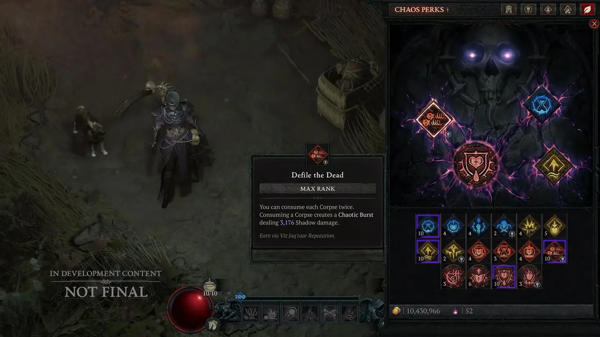 Diablo 4 Season 10 Necromancer Chaos Perks
