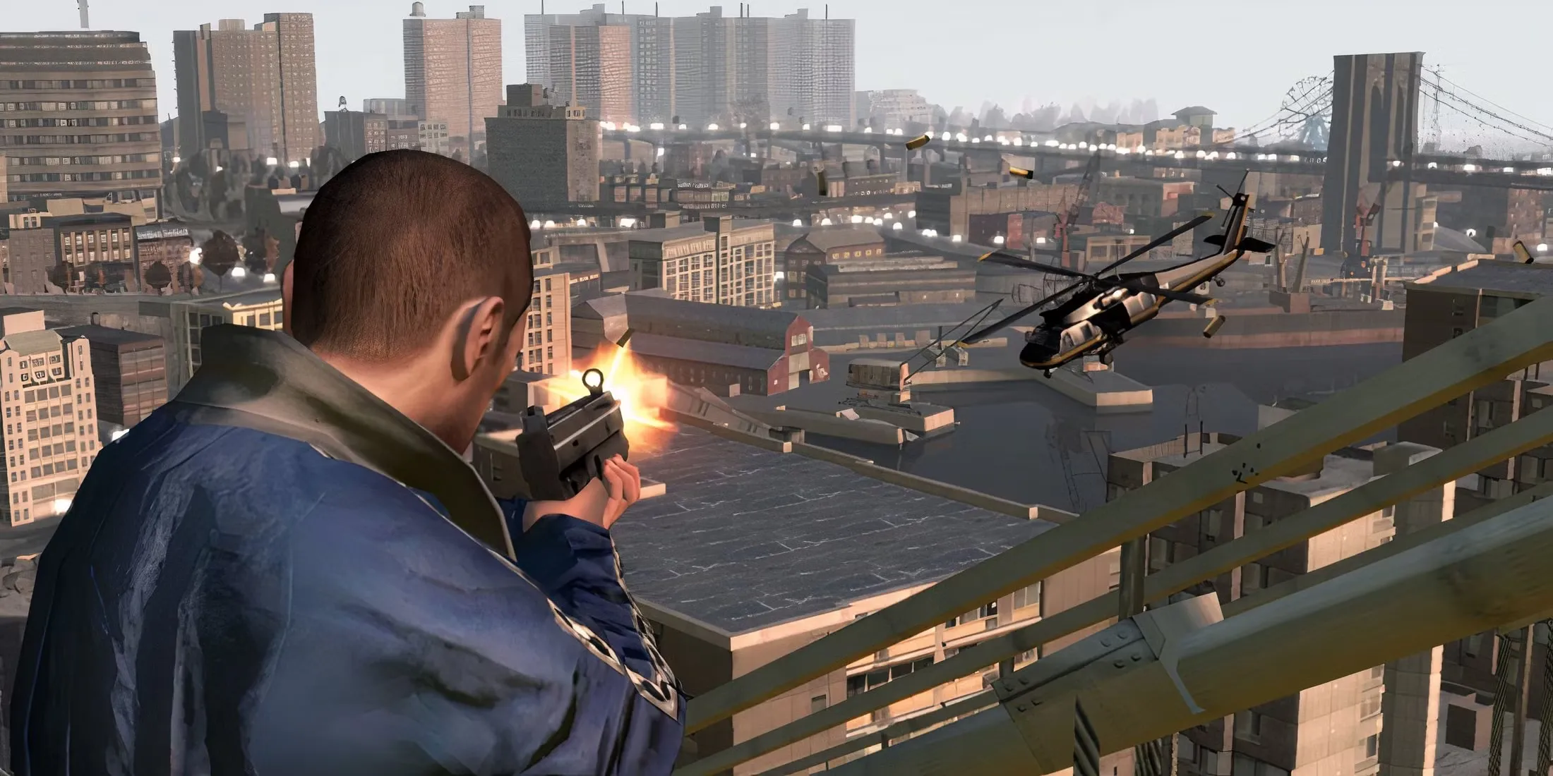 Shooting Enemies In Grand Theft Auto 4 Ps3