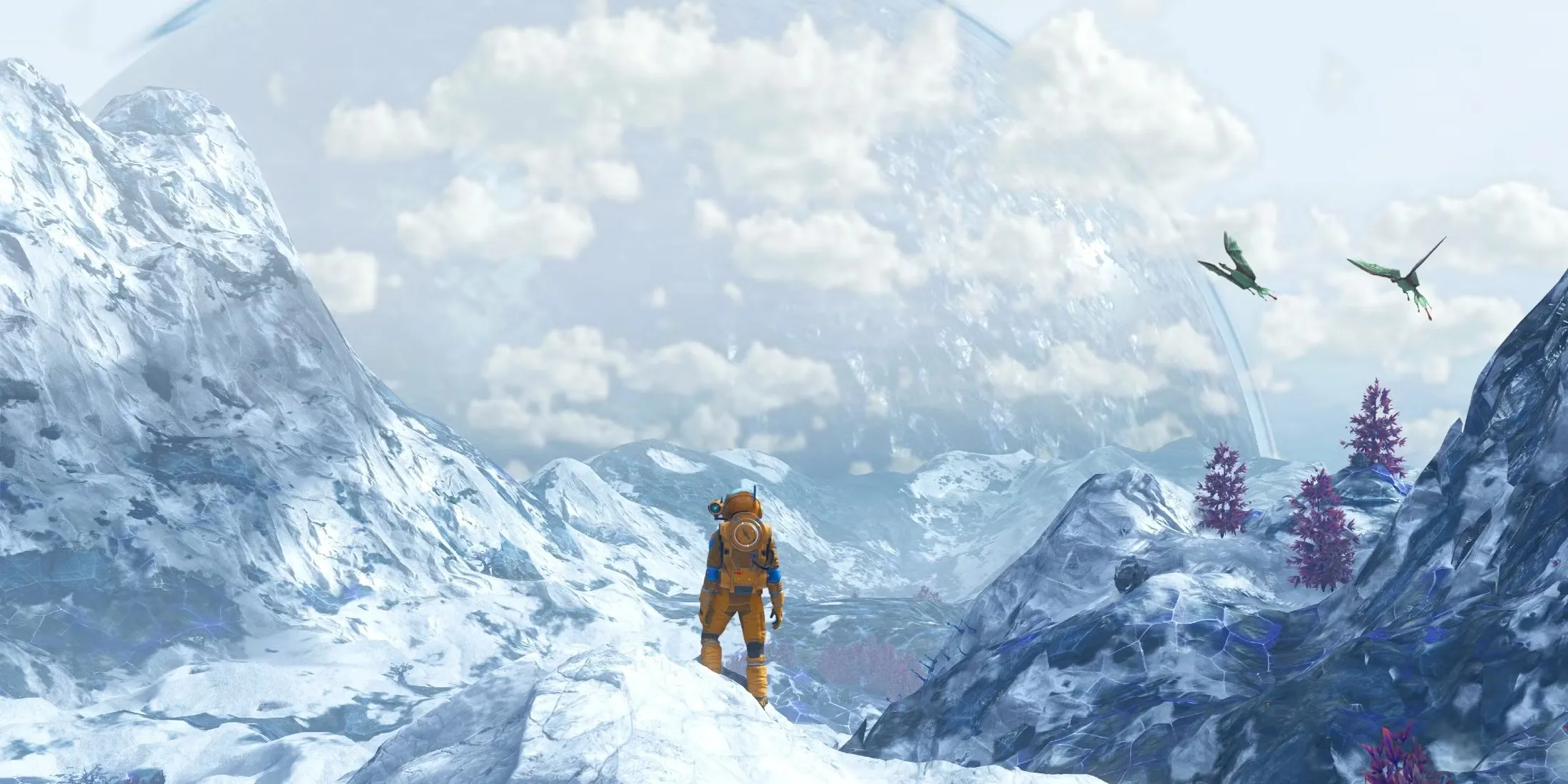 No Man S Sky Player Snow Planet
