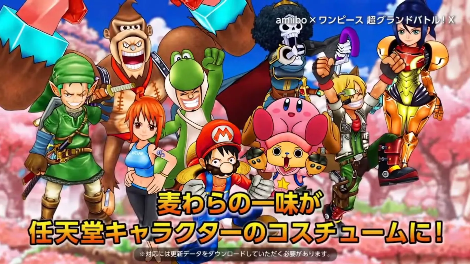 Official Screenshot Of The Straw Hats Nintendo Costumes One Piece Super Grand Battle X