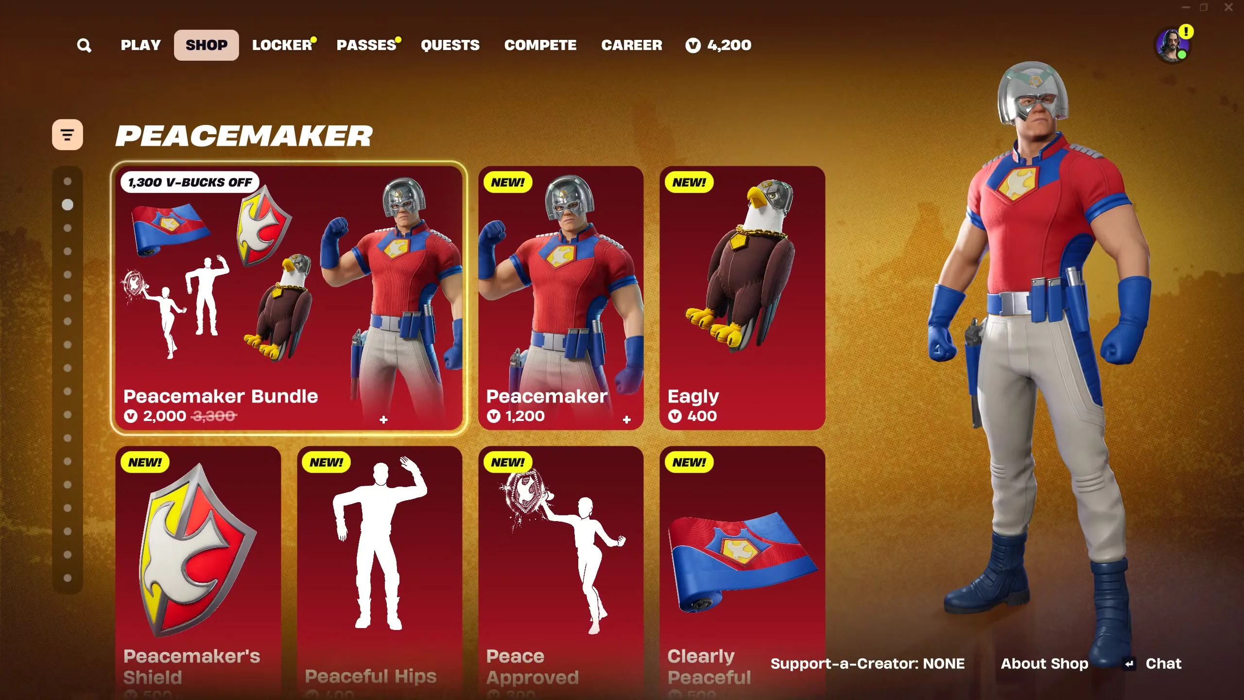 Peacemaker Set In Fortnite