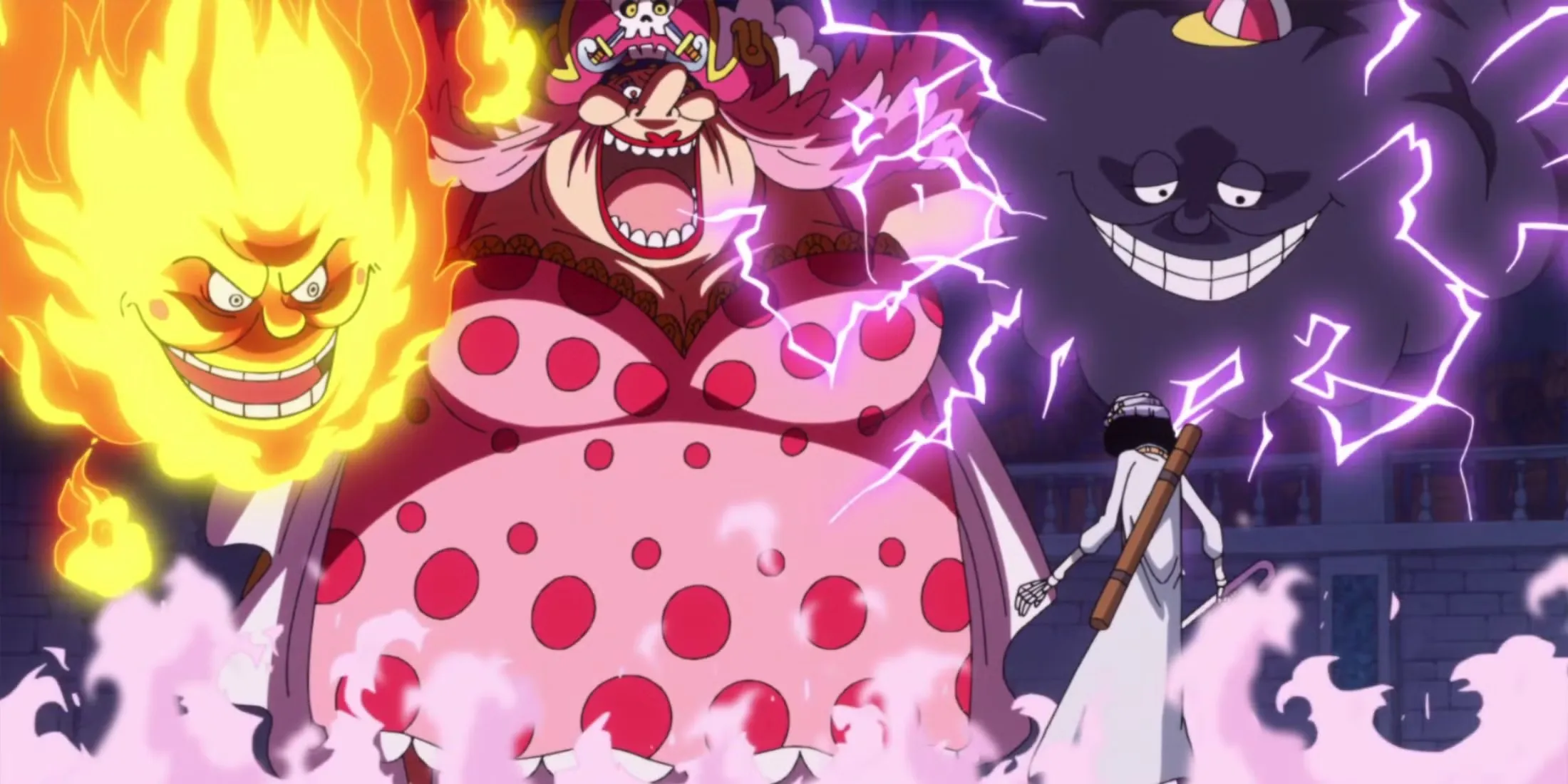 Brook Confronting Big Mom One Piece