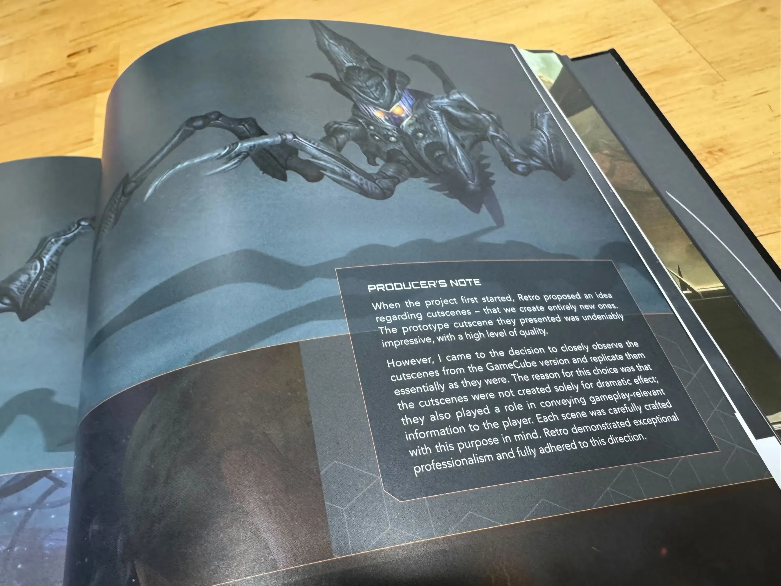 Metroid Prime Art Book Producers Note