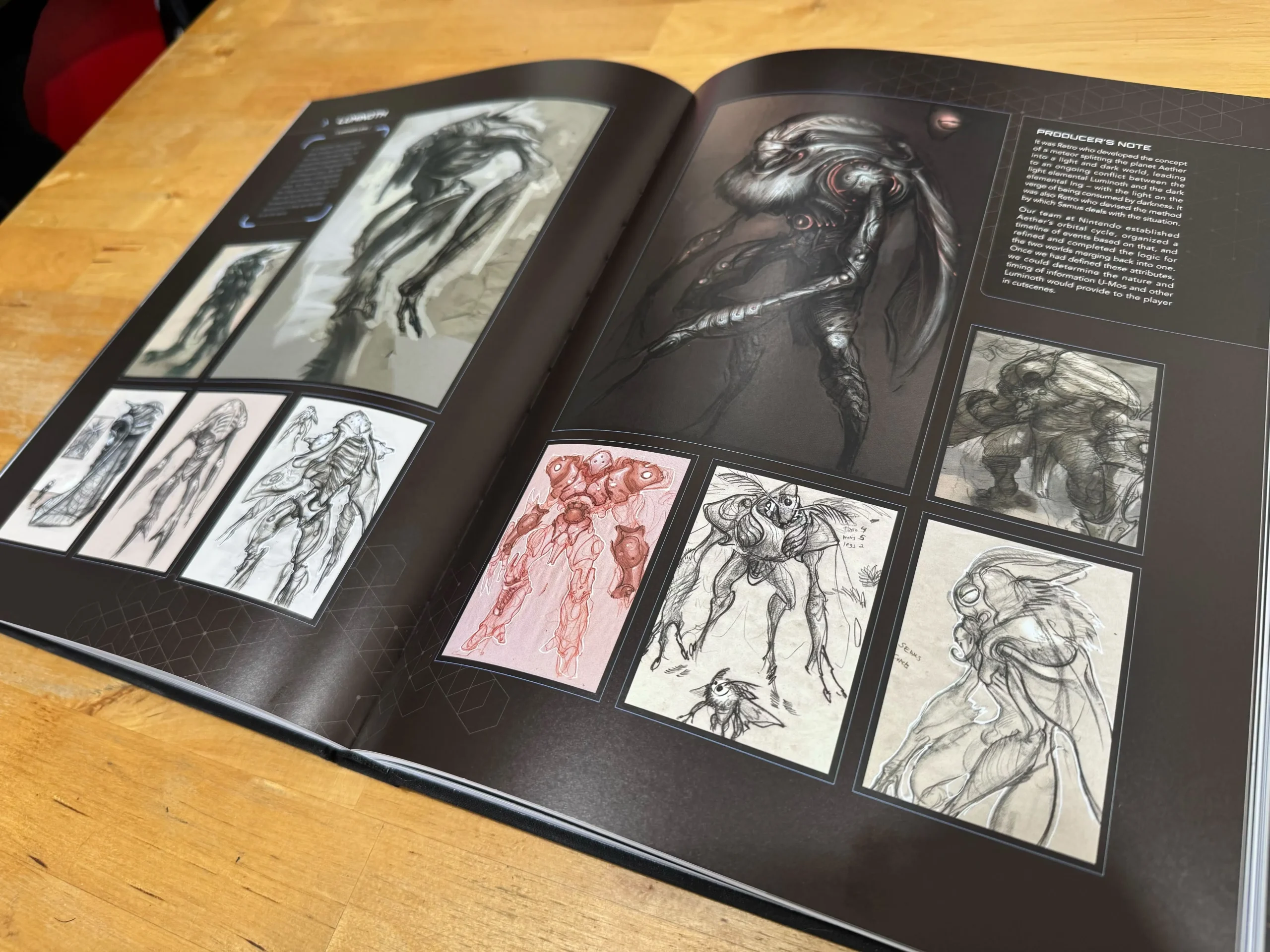 Metroid Ptime Art Book Spread