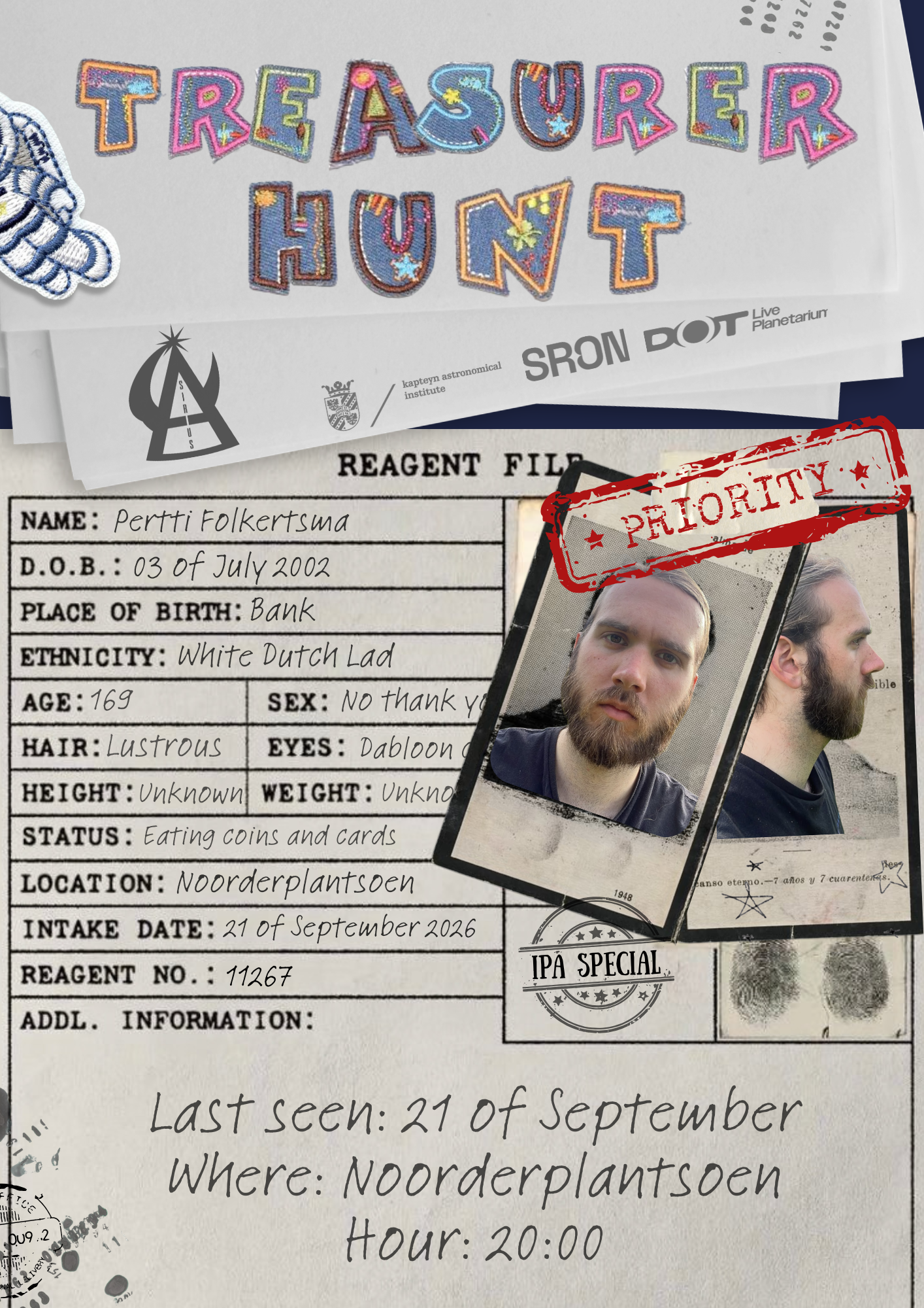 Treasurer Hunt (IPA only)