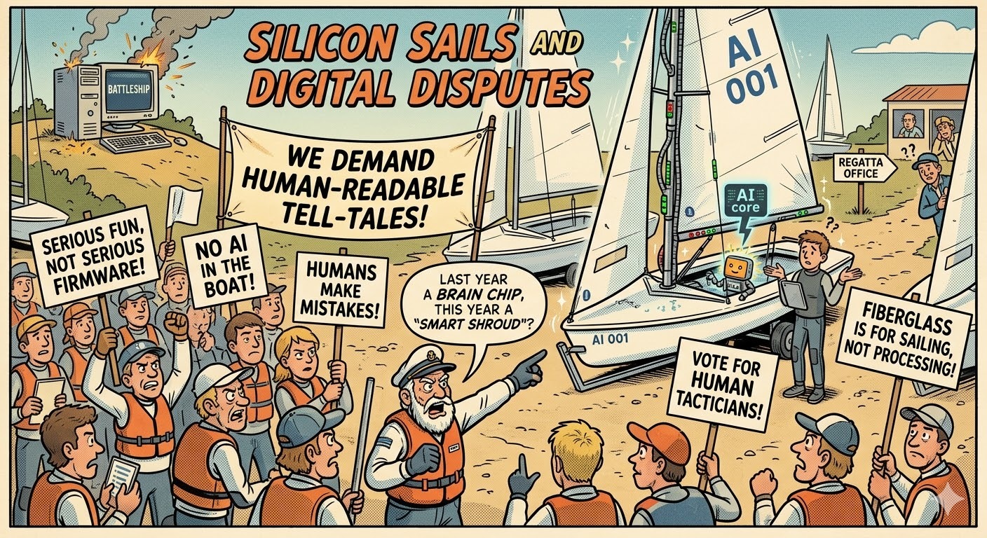 Silicon Sails and Digital Disputes: The Snipe Class Faces Its “Algorithmic Spring” Image