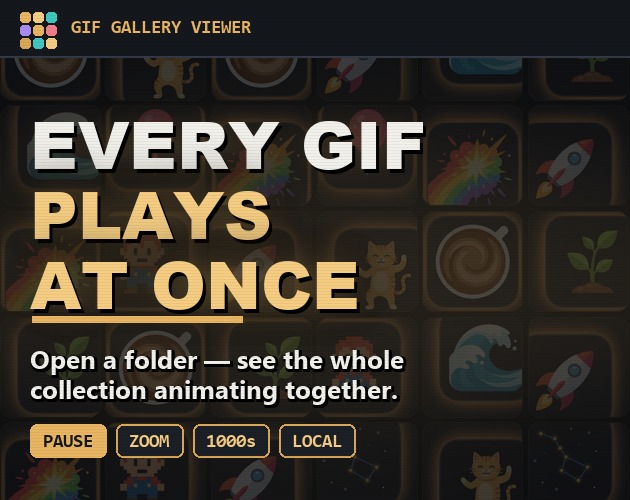 Animated GIF Gallery Viewer