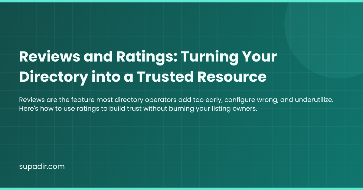 Reviews and Ratings: Turning Your Directory into a Trusted Resource