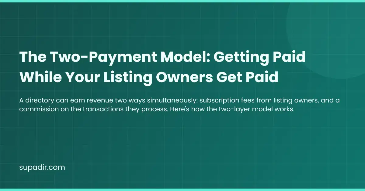 The Two-Payment Model: Getting Paid While Your Listing Owners Get Paid