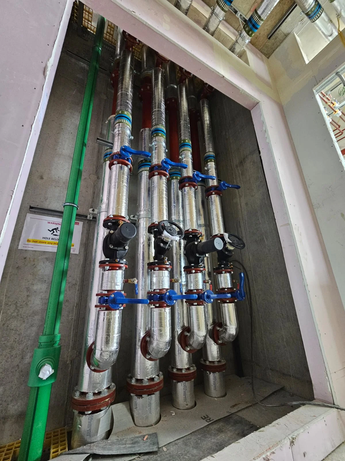 Commercial Pipe Insulation Installation