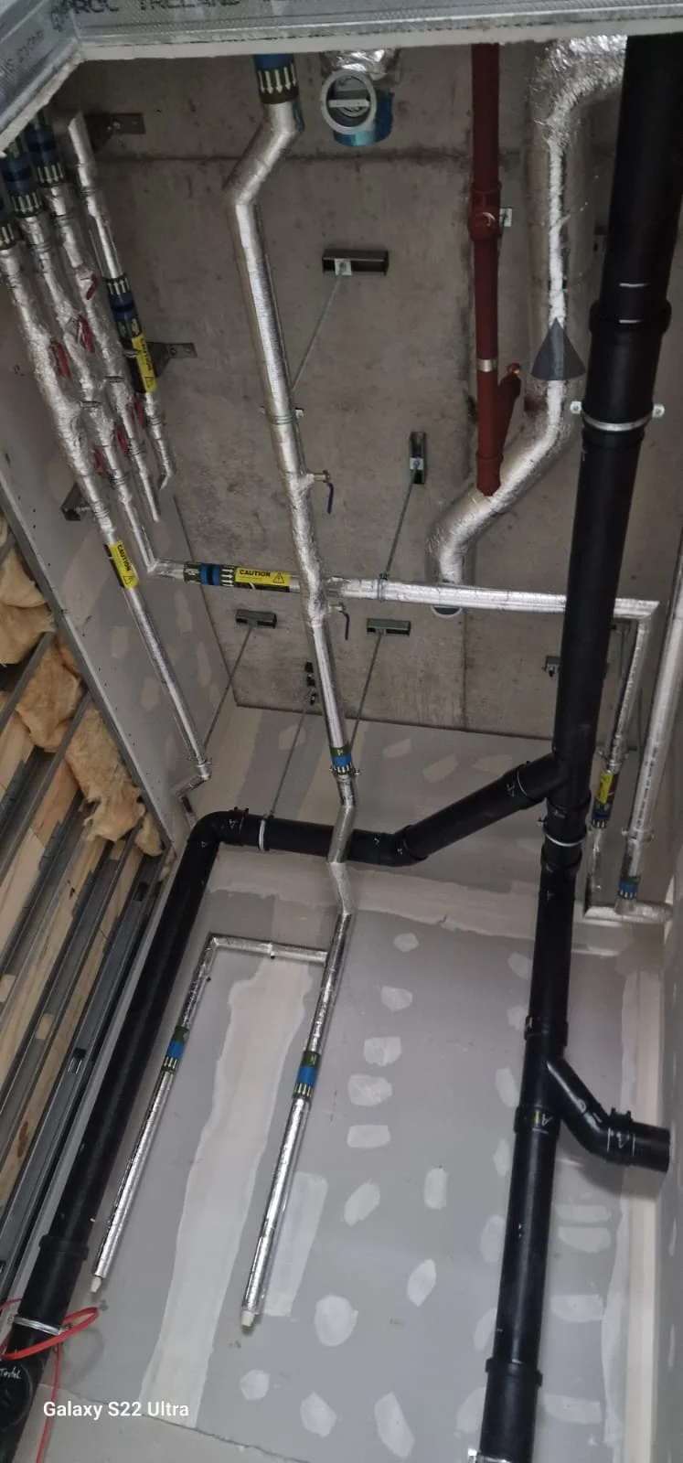 Commercial Pipe Insulation Installation