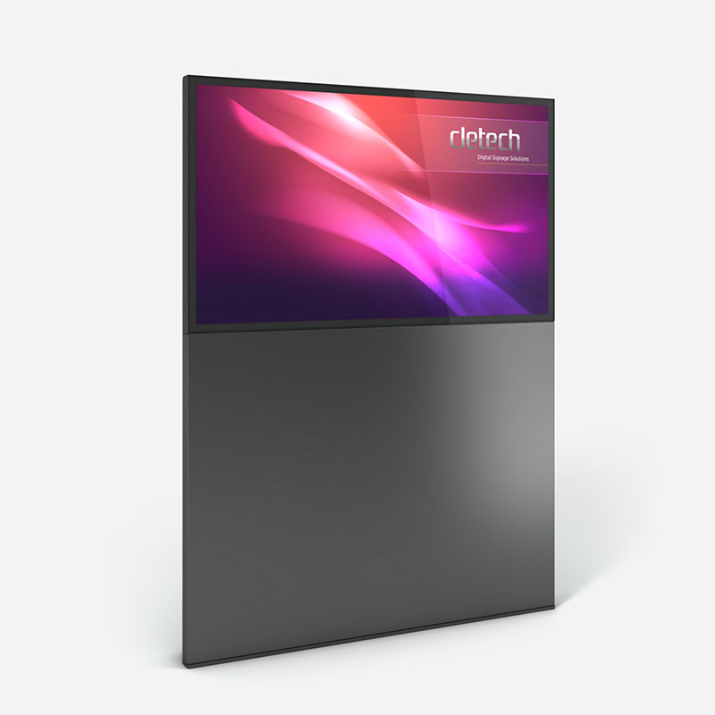 A1 Single Sided Digital Signage Outdoor Totem Enclosure