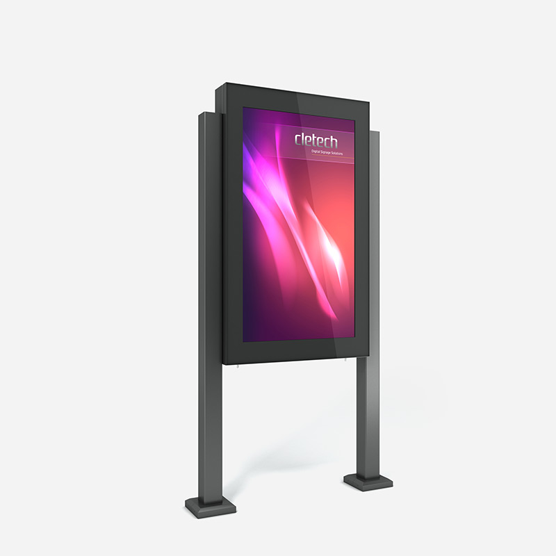 M5B Single Sided Digital Signage Outdoor Totem Enclosure