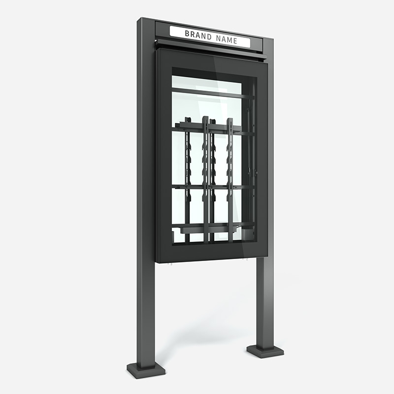 M5D Double Sided Digital Signage Outdoor Totem Enclosure