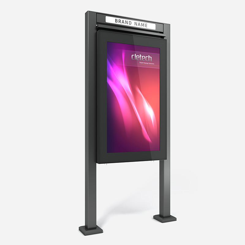 M5D Double Sided Digital Signage Outdoor Totem Enclosure