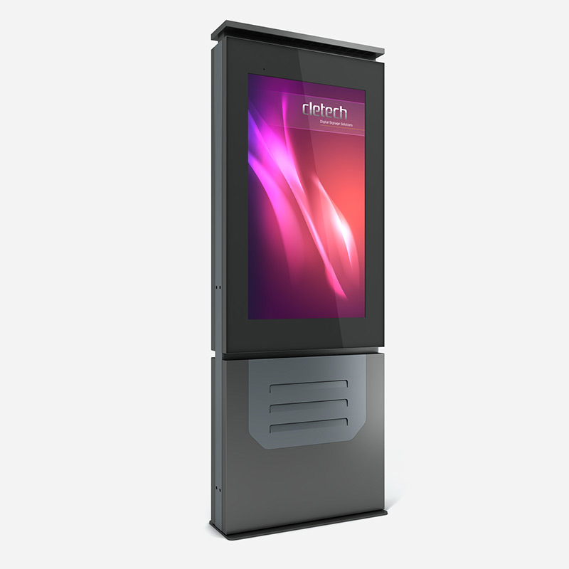 RS Single Sided Digital Signage Outdoor Totem Enclosure