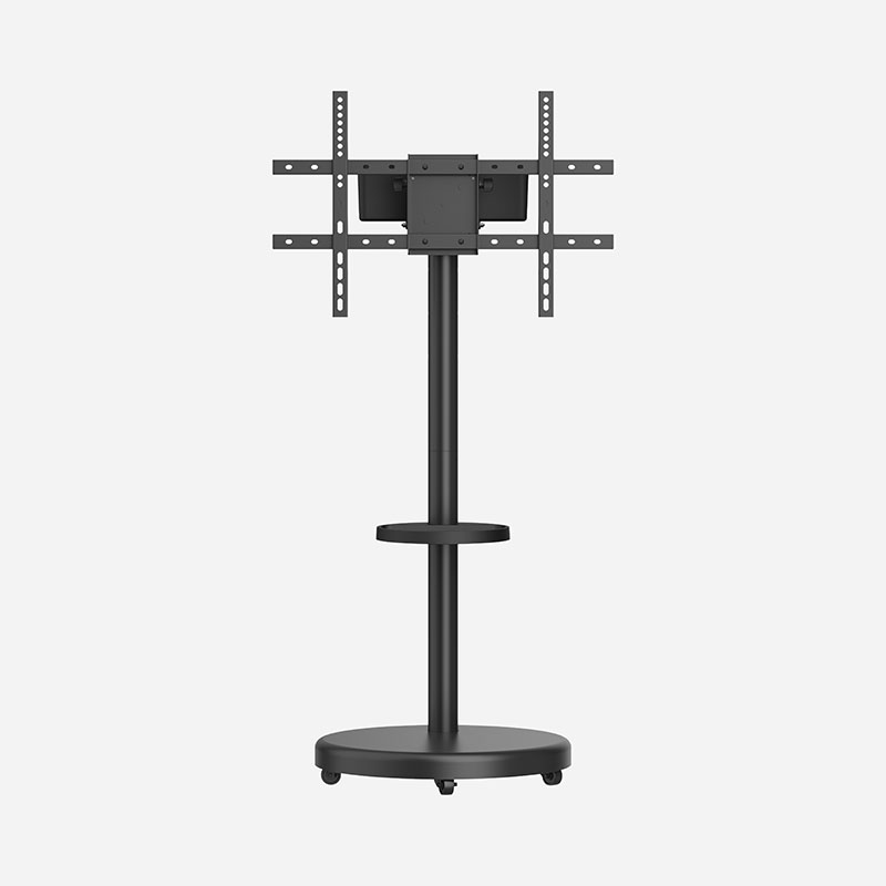 ST38 Heavy-Duty Rolling TV Floor Stand with Storage Case & Shelf