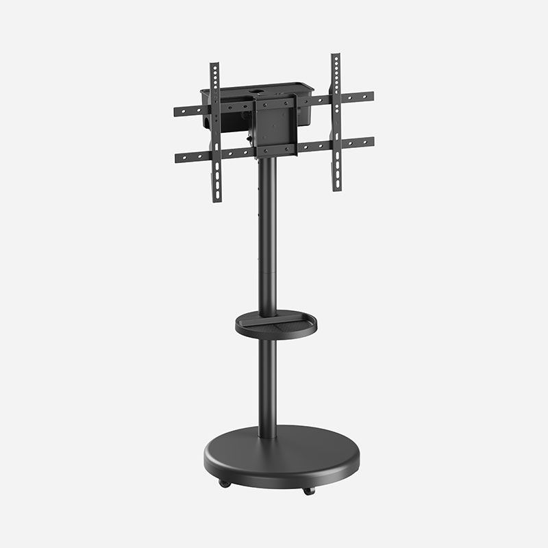 ST38 Heavy-Duty Rolling TV Floor Stand with Storage Case & Shelf