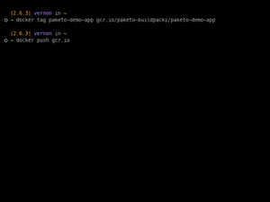 Paketo Image Push