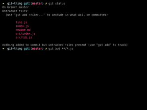 Git-Globbing