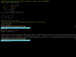 MVN Search Command Demo
