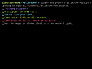 RFID Occupancy Tracker