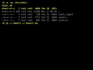 Defaultbashrcfile