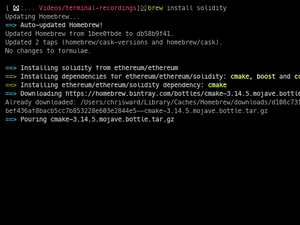 Install Solidity With Homebrew