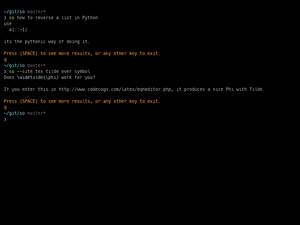 So: StackOverflow From The Terminal