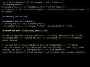 Run Terraform Import