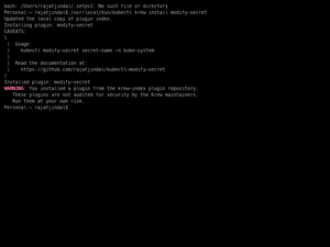 Kubectl-Modify-Secret Installation