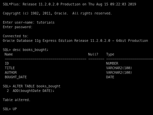 Oracle - Rename Column